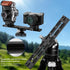 Leftfoto 280mm Metal Dovetail Slide Rail Arca Swiss Type Quick Release Plate with Cold Shoe & Anti-Slip Pads for DSLR