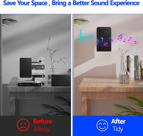 Speaker Wall Mount Ceiling Mount for Samsung 9500S Rear Speaker, Tilt and Swivel Adjust Mounts