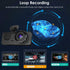 iMounTEK Dash Cam for Cars, 3 Channels Car Dash Camera 1296x1080P, Front Inside and Rear Camera, Night Vision,