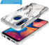 Rosebono Case for Samsung Galaxy A20/A30/A50, Slim Hybrid Hard Cover, Colorful Silicone Skin Armor (White Marble)