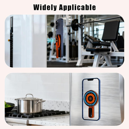 Tsedoo 3-in-1 360 Magnetic Phone Grip Stand with Roration Angle Adjustment, Silicone Finger Ring & Fidget Toy Design