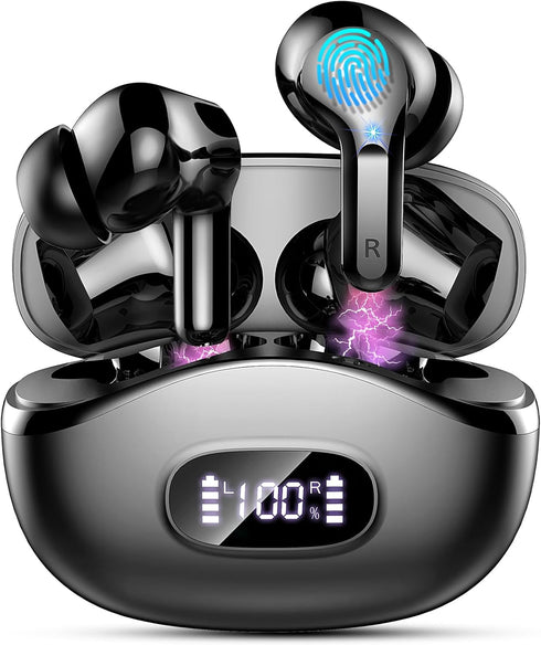 Wireless Earbuds, Bluetooth Headphones 5.4 HiFi Stereo Ear buds with ENC Noise