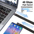 Short USB C Cable (5 inch), 240W USB to USB C Cable 90 Degree, 40Gbps Data Transfer for iPhone 15, MacBook, iPad Pro