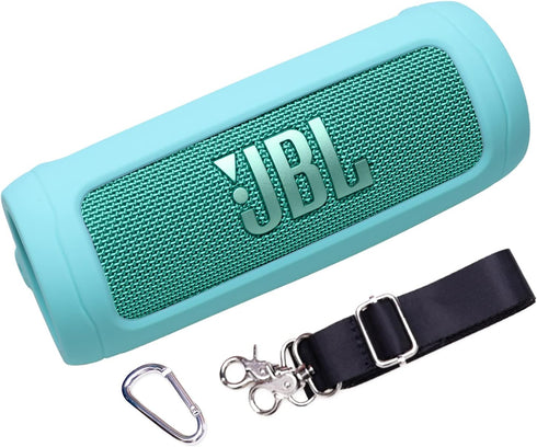LTGEM Silicone Protective Case for JBL Flip 6 Portable Bluetooth Speaker, Teal (Case Only)
