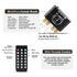 X50H 50W+50W 2.0 TPA3116D2 19V4.74A Bluetooth Amplifier Power Output with Remote Control, Stereo Bluetooth Amplifier