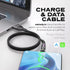 Statik PowerPivot USB to USB C Cable, Fast Charging 360° Rotating Head, 15W USB C Charger, Data Transfer Cord, 3ft/1m