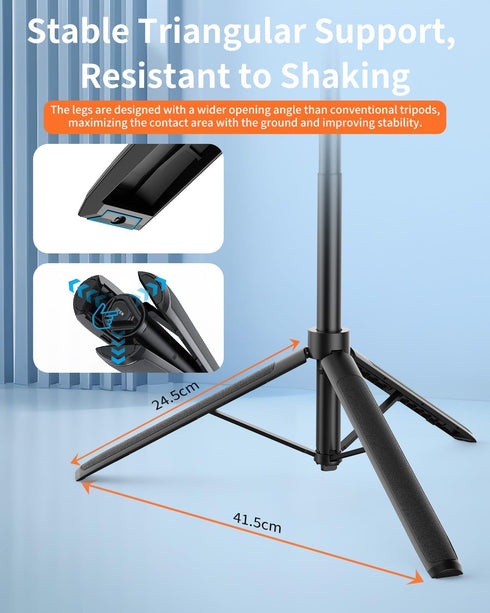 VRIG 55" 5 4/3, 360 13 55 inches AC-40S Action Camera Selfie Stick Tripod for DJI Osmo Action Pro/ Magnetic Quick