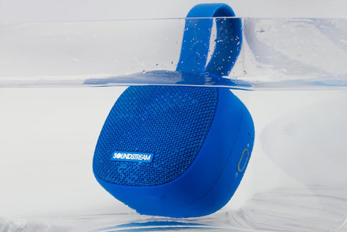 Soundstream Portable Party Bluetooth Speaker, Waterproof IPX7 Rugged Clamp Recharegeable Travel Speaker, Great for Bikes and Swimming Pools