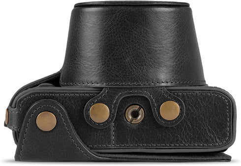 MegaGear MG2010 Ever Ready Genuine Leather Camera Case for Nikon Z fc (16-50mm) - Black