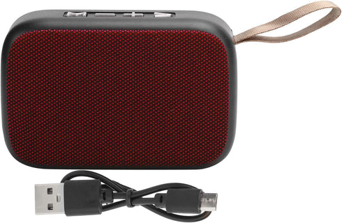Cuifati Wireless Bluetooth Speaker, Portable Mini Subwoofer with FM Radio, USB, Louder Volume, Rich Bass (Red)