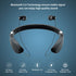 AMORNO Foldable Bluetooth Headphones, Wireless Neckband Headset with Retractable Earbuds, Sweatproof Noise Cancelling