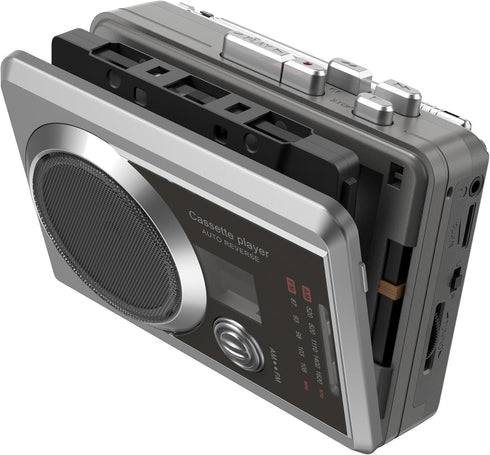 Mersoco Portable Cassette Recorder Player & AM/FM Radio, Compact Cassette Tape Player with