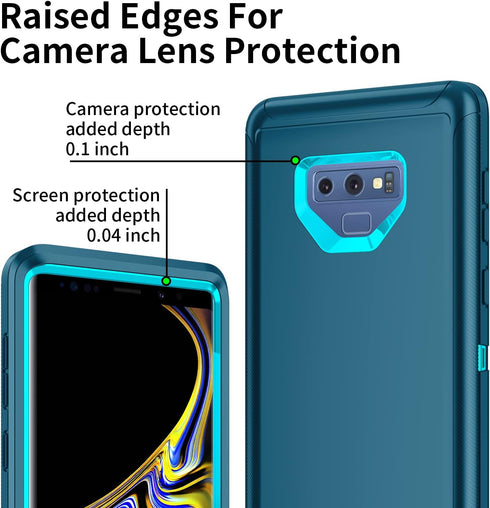 Galaxy Note 9 Case: Shockproof Dropproof Dustproof 3-Layer Heavy Duty Protection Hard Cover for Samsung Galaxy Note 9,