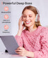 Headset, 90H Gift-H1 INFURTURE Pink Headphones Over Ear Headphones Active Noise Cancelling Bluetooth Headphones, Deep