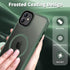 CACOE Magnetic Case for iPhone 12 & 12 Pro 2020, Compatible with MagSafe & Magnetic Car Phone Mount, Dark Green