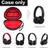 Comecase Travel Hard Carrying Case Compatible With for Beats Studio Pro/for Beats Solo 4 3/ for Beats Studio3/ for Beats Solo2/ for Beats Solo Pro Bluetooth On-Ear Headphones (Black+Inside Red)