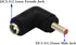 zdyCGTime DC 3.5x1.35mm Male 90 Degree Angle to DC5.5x2.1mm Female Adapter, 5 Volt DC Barrel Power Jack Charging Cable