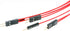 NOYITO Motherboard Extension Cable Set 22AWG Silver Plated Cable with Gold-plated Plug for PC DIY (0.3m, Red)