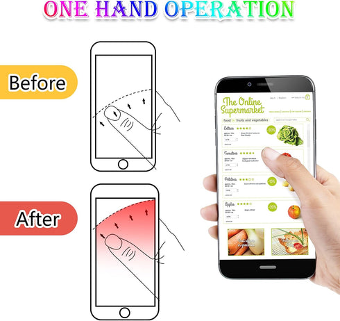 Honoson 9 Pieces Cell Phone Grip Holder, Colorful Self-Adhesive Finger Ring Sublimation Phone Holders for Smartphone