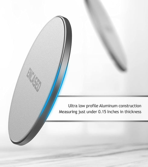 ENCASED Magnetic Mount-Anywhere iPhone Disks (2 Pack), Designed for MagSafe, Stick On Phone Holder for Car, Home,