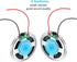 uxcell 4 0.5W 8 Pcs Ohm Small Speakers Metal Shell Round Internal Micro Magnet Speaker for Mini Speakers DVD EVD
