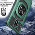 Ailiber Case for Cricket Debut, AT&T Calypso 2 with Screen Protector and Ring Kickstand (Green)