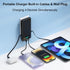 AONIMI iPhone,13800mAh 4 Pack 17/16/15/14,Android,Travel Portable Charger for Slim Power Bank with Built-in Cables & AC