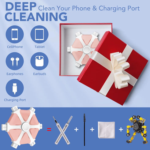 iPhone Cleaning Kit, Multi-Tool for Charging Port Cleaning, Phone Repair & Restore Tool, Cell Phone Cleaner for iPhone