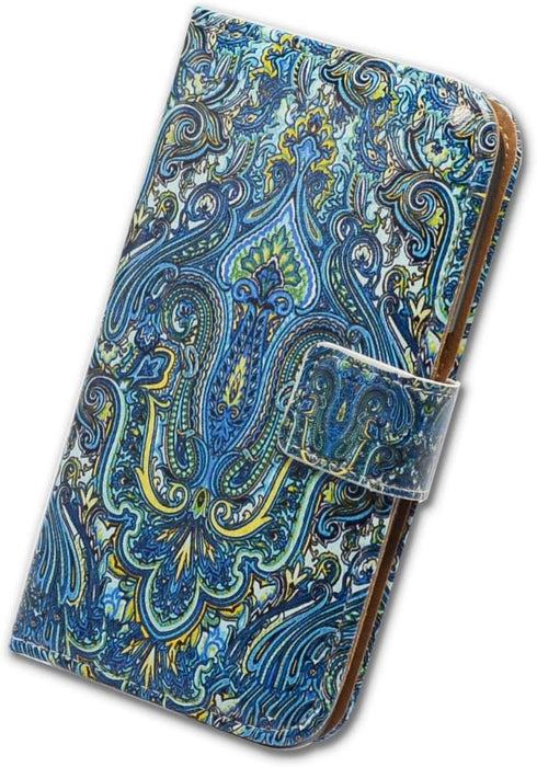 Case for iPhone 11, Princely Paisley Flip Leather Wallet Cover with Credit Card Slot & Kickstand