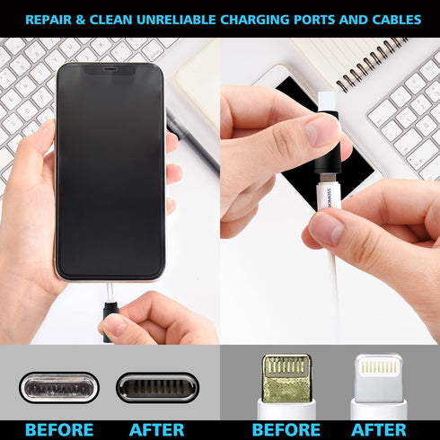 Cleaner Kit for AirPod, Multi-Tool iPhone Cleaning Kit for Charging Port, Lightning Cables, Easy to Store and Carry