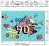 Art Studio 90's Theme Music Party Photography Backdrops, Colorful Graffiti Style Photo Booth Props, Vinyl 5x3ft
