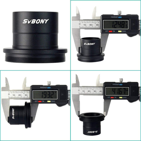 SVBONY Telescope Photo Adapter, T Adapter and T2 T Ring Adapter, 1.25 inch Compatible for Nikon Camera and Telescope