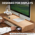 KIRIGEN Monitor Stand Wooden, Desk Stand for Computer/Laptop/TV Printer, Desktop Workspace Platforms Stands, Natural