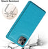 iCoverCase iPhone 11 Pro Max Wallet Phone Case, Card Holder, RFID Blocking, Embossed PU Leather, Macaron Blue