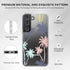 MYBAT PRO Slim Cute Clear Crystal Mood Series Case for Samsung Galaxy S22, 6.1 Inch Pastel Palms Military Grade