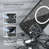 iPhone 15 Pro Max Case by Choiche, Glitter Black, Magnetic, Sparkly, with 3x Diamond Lens & 2x Tempered Glass