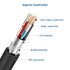 Cable Matters Long USB 3.0 Cable 10ft, USB to USB A Male to Male Cord in Black