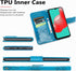 Galaxy A32 5G Case, PU Leather Wallet Flip Protective Phone Case with Wrist Strap and Card Slots for Samsung Galaxy A32