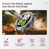 Miimall Waterproof Case for Samsung Galaxy Watch 4 & 5 40mm, Protective Bumper Case with Tempered Glass Screen Protector
