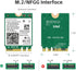 WiFi 6E AX210 NGW Wireless Card - M.2 2230/NGFF WiFi 6E Laptop Module with Bluetooth 5.3, 5400Mbps Tri-Band AX210 WiFi