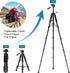 VICTIV 74” Camera Tripod, Heavy Duty Aluminum Stand for Camera and Phone, Compatible with DSLR, Carry Bag Included