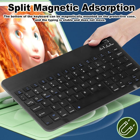 Bluetooth Keyboard and Mouse Combo, Ultra Slim Rechargeable Portable Wireless Keyboard Mouse Set for Android Windows