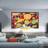 BooLooT 120 Inch 16:9 (120 inches) Projector Screen Portable Movies Screens Foldable Wrinkle-Resistant Fabric with Dual