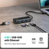 UGREEN USB 3.0 Hub Ethernet Adapter 10 100 1000 Gigabit Network Converter with 3 USB 3.0 Ports Hub Compatible with Laptop PC Nintendo Switch MacBook Mac Mini Surface XPS Windows Linux macOS, and More by UGREEN