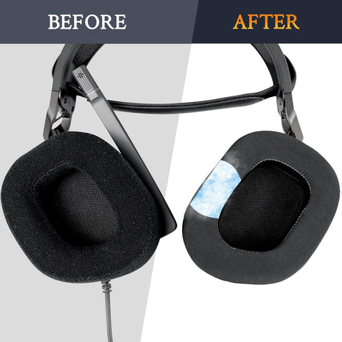 SOULWIT Cooling-Gel Earpads for Corsair HS80 Max/HS80 USB Wired/HS 80 RGB Wireless Gaming Headsets, Black