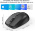 Wireless Mouse for Laptop, Portable Mouse with Mouse Pad, 2.4G/BT Ergonomic for Right or Left Hand Use, 3 Adjustable