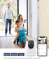 MUBVIEW Cameras for Home Security, 2.4G WiFi 2K Indoor Wired Baby/Pet Camera with Night Vision, 24/7 Record, 2-Way Audio