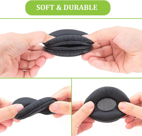 Ear Pads Replacement for Plantronics Headset, 50mm Ear Cushions Fit HW251N HW261N HW510 HW520 Blackwire C320 3210 3220