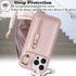 iPhone 15 Pro Max Case Wallet with Card Holder, Detachable 2-in-1, MagSafe Compatible for Women & Men - Pink