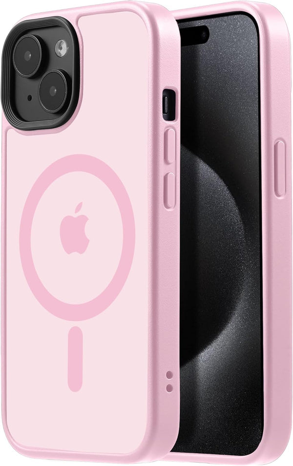 Tigowos Phone Case for iPhone 15 Plus & iPhone 14 Plus, MagSafe Compatible, 10FT Drop Resistant, Barbie Pink